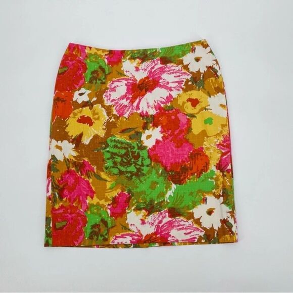 Talbots Dresses & Skirts - TALBOTS Skirt Floral Cotton Size 8 petite New